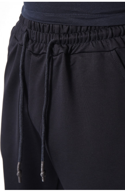 Спортивные штаны мужские темно-синего цвета 174171L