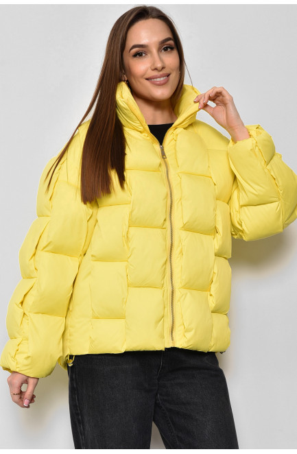 Куртка жіноча єврозима жовтого кольору 174367L