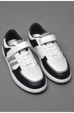 Кросівки дитячі чорно-білого кольору 174423L