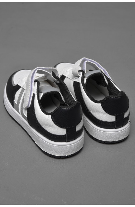 Кросівки дитячі чорно-білого кольору 174423L