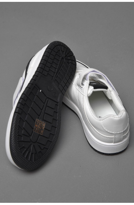 Кросівки дитячі білого кольору на ліпучках 174430L