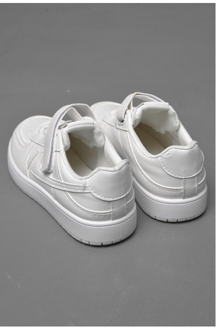 Кросівки дитячі білого кольору на ліпучках 174433L