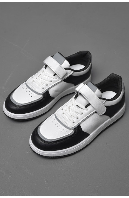 Кросівки дитячі чорно-білого кольору 174434L