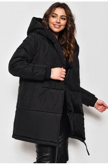 Куртка женская демисезонная черного цвета 174546L