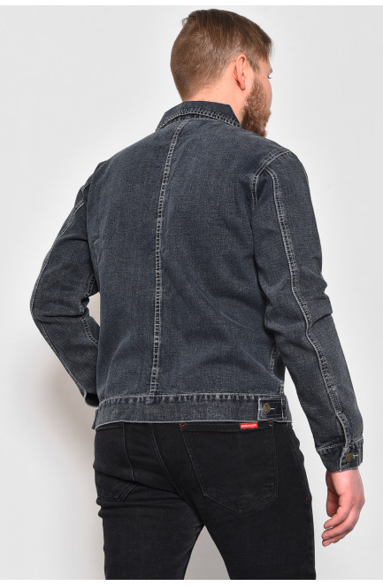 Пиджак мужской джинсовый серого цвета 174810L