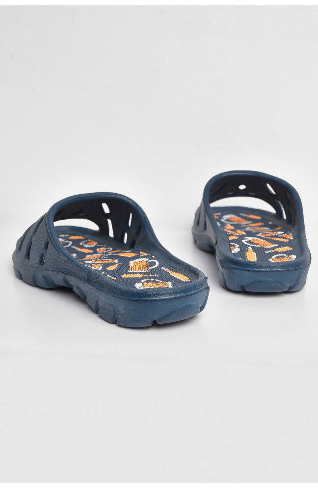 Шлепанцы мужские пена темно-синего цвета 174886L