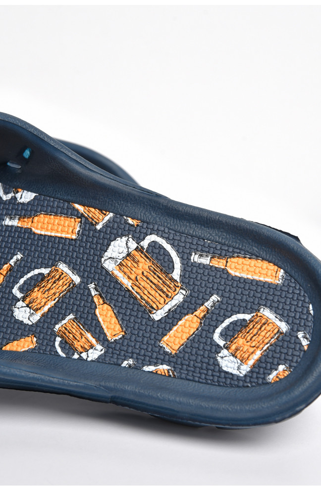 Шлепанцы мужские пена темно-синего цвета 174886L