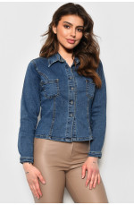 Рубашка женская джинсовая синего цвета 174960L