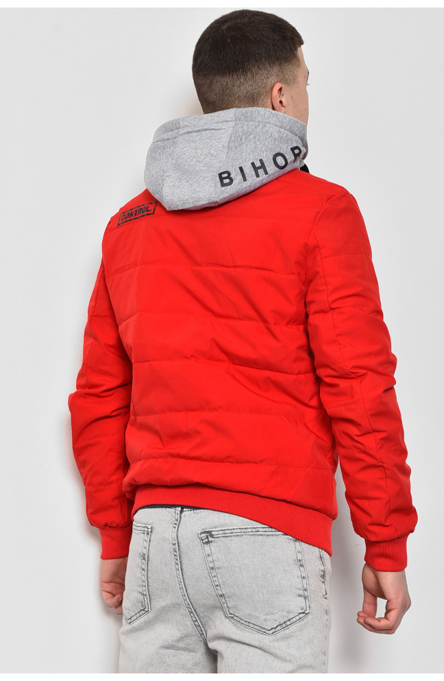 Куртка мужская демисезонная красного цвета 175224L
