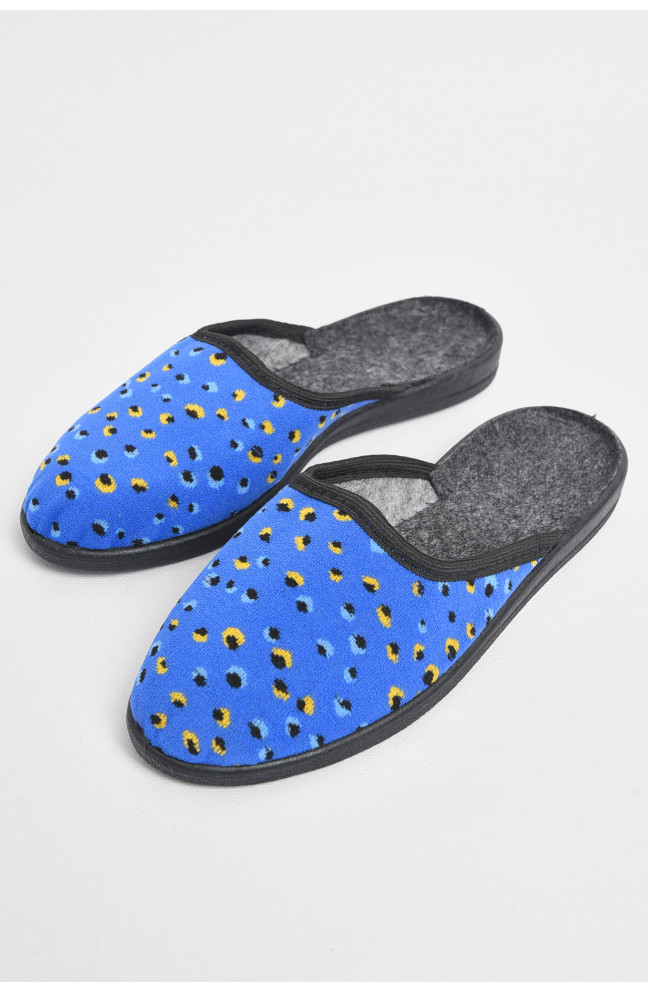 Тапочки женские синего цвета 175238L
