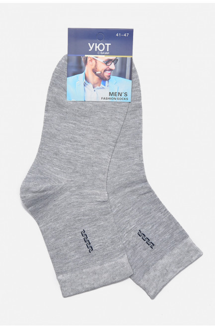 Шкарпетки чоловічі демісезонні сірого кольору 175497L