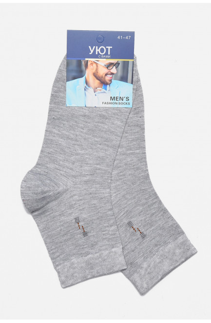 Шкарпетки чоловічі демісезонні сірого кольору 175498L