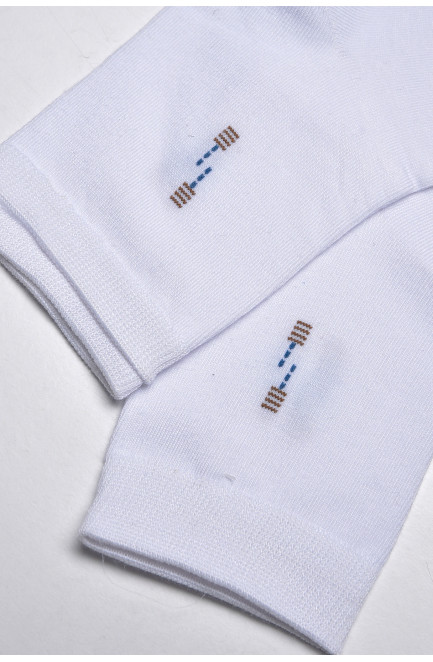 Шкарпетки чоловічі демісезонні білого кольору 175499L