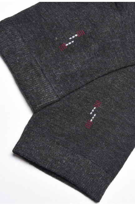 Шкарпетки чоловічі демісезонні темно-сірого кольору 175500L