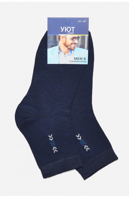 Шкарпетки чоловічі демісезонні синього кольору 175508L