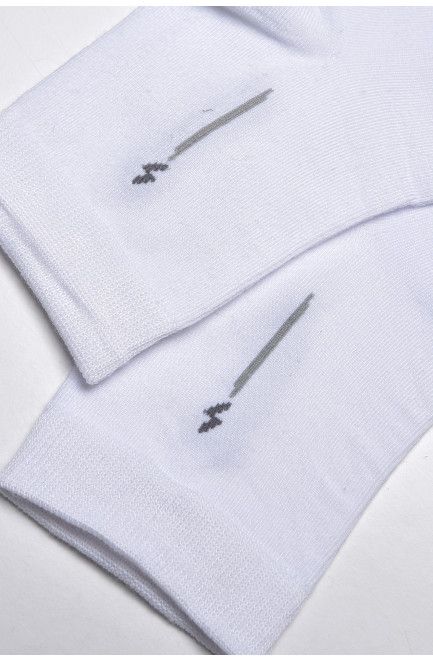 Шкарпетки чоловічі демісезонні білого кольору 175528L