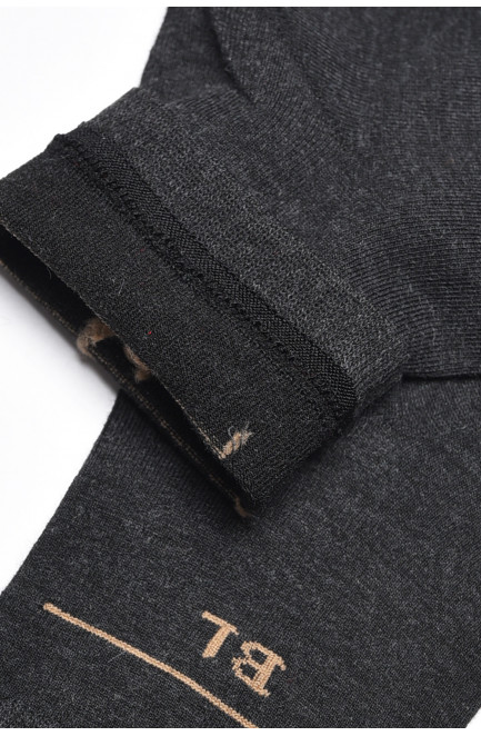 Шкарпетки чоловічі демісезонні темно-сірого кольору 175532L