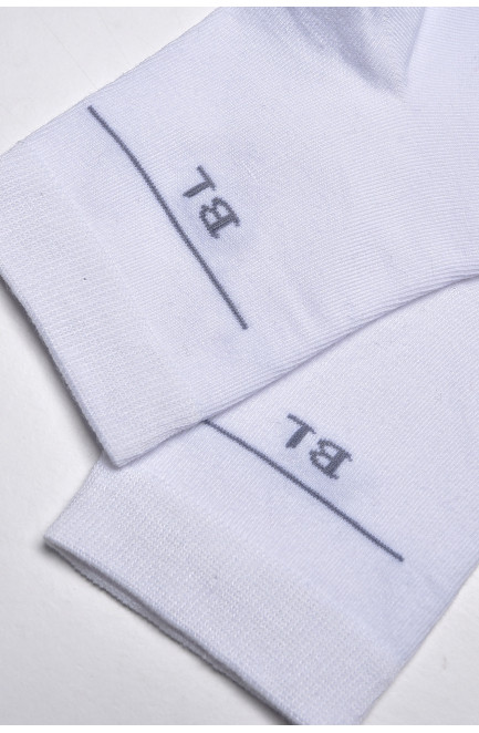 Шкарпетки чоловічі демісезонні білого кольору 175534L
