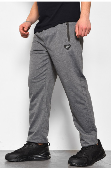 Спортивні штани чоловічі світло-сірого кольору 175796L