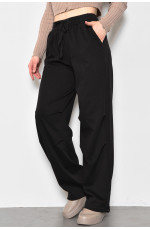 Штани жіночі напівбатальні чорного кольору 175985L