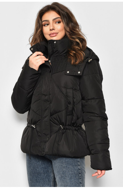 Куртка жіноча єврозима чорного кольору 176029L