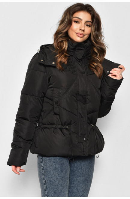 Куртка жіноча єврозима чорного кольору 176029L