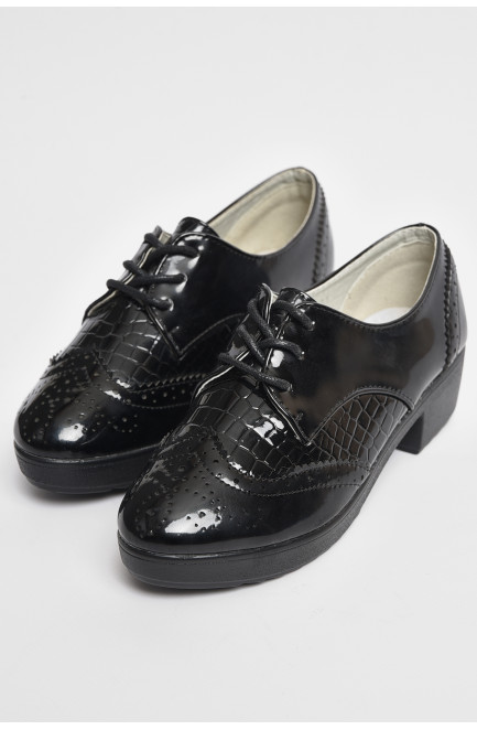 Туфли для девочки черного цвета 176085L