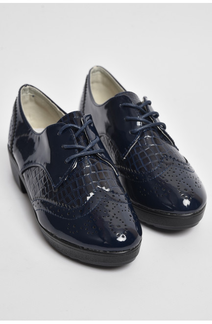 Туфли для девочки темно-синего цвета 176086L