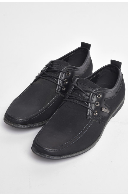 Туфлі підліткові для хлопчика чорного кольору 176113L