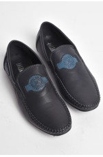Туфли подростковые для мальчика темно-синего цвета 176115L