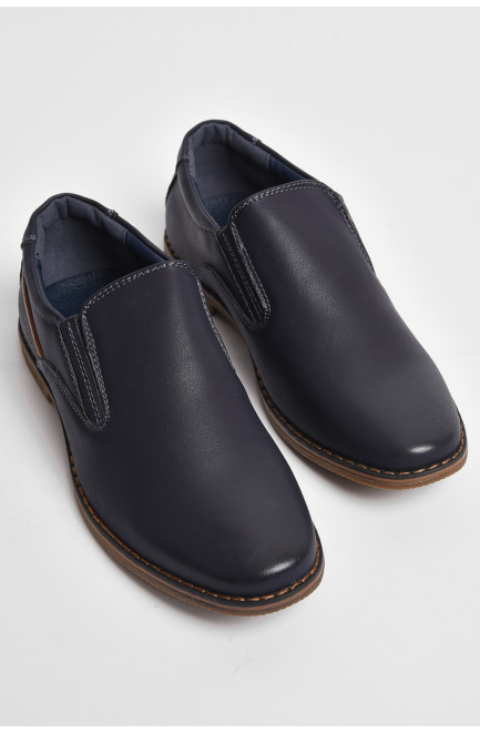 Туфли подростковые для мальчика темно-синего цвета 176125L