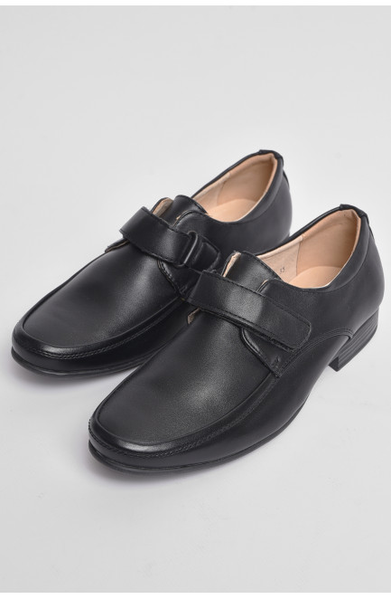 Туфлі підліткові для хлопчика чорного кольору 176158L