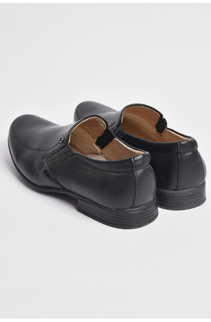 Туфли подростковые для мальчика черного цвета 176159L