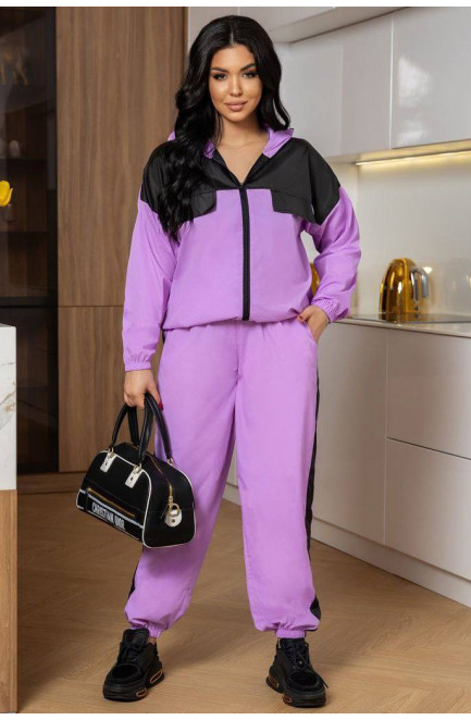 Спортивний костюм жіночий фіолетового кольору 176246L