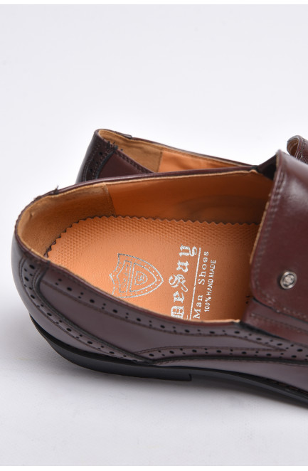 Туфлі чоловічі коричневого кольору 176261L