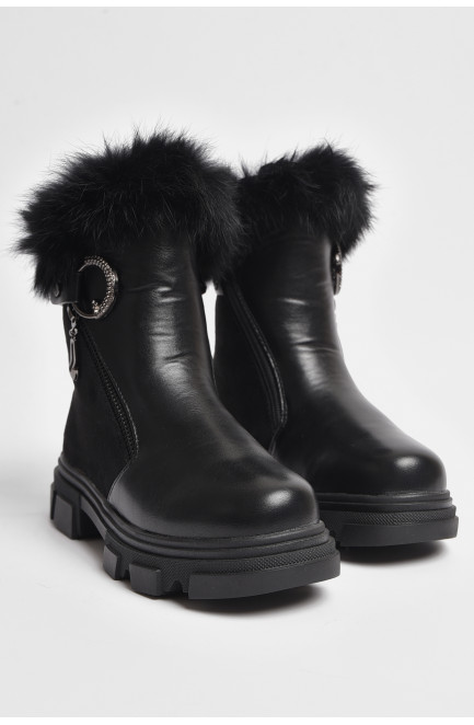 Ботинки детские зима черного цвета 176340L