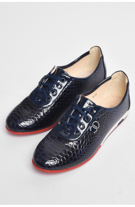 Туфлі дитячі для дівчинки темно-синього кольору 176382L