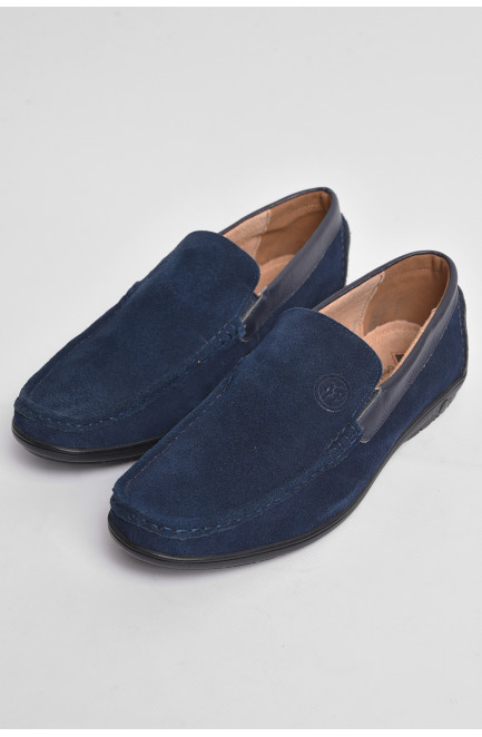 Туфлі чоловічі темно-синього кольору 176484L