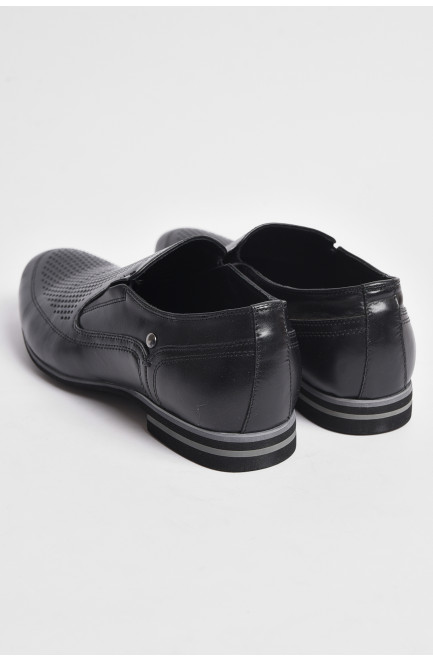 Туфли подростковые для мальчика черного цвета 176500L