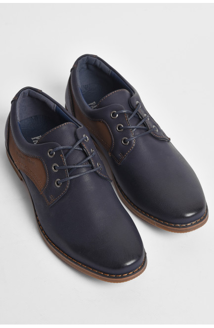 Туфли подростковые для мальчика темно-синего цвета 176502L