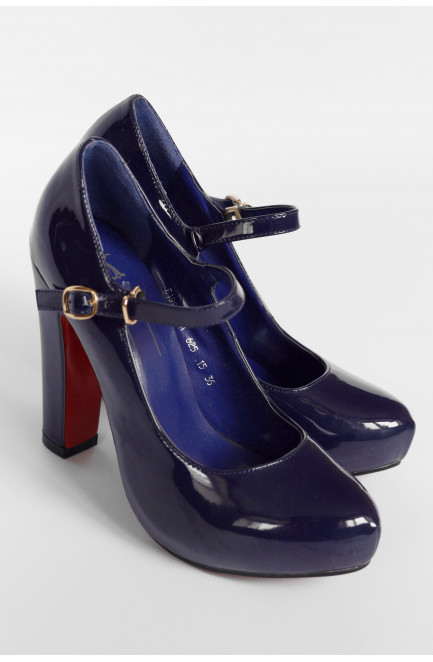 Туфли женские синего цвета 176588L