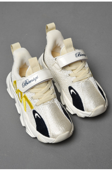 Кросівки дитячі білого кольору 176636L