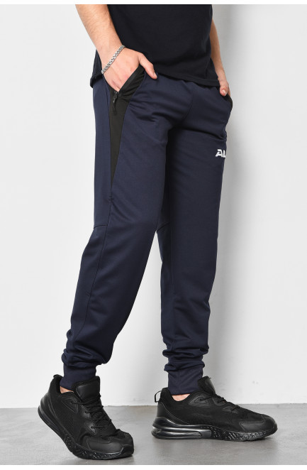 Спортивні штани чоловічі синього кольору 176748L