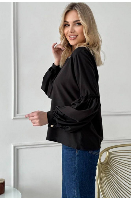 Блуза жіноча чорного кольору 176784L