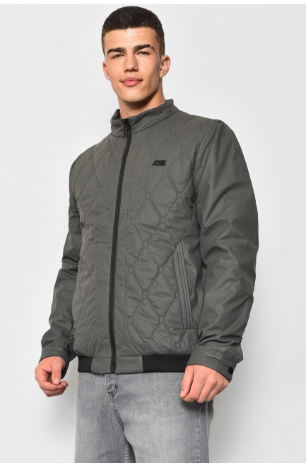 Куртка мужская демисезонная серого цвета 176824L