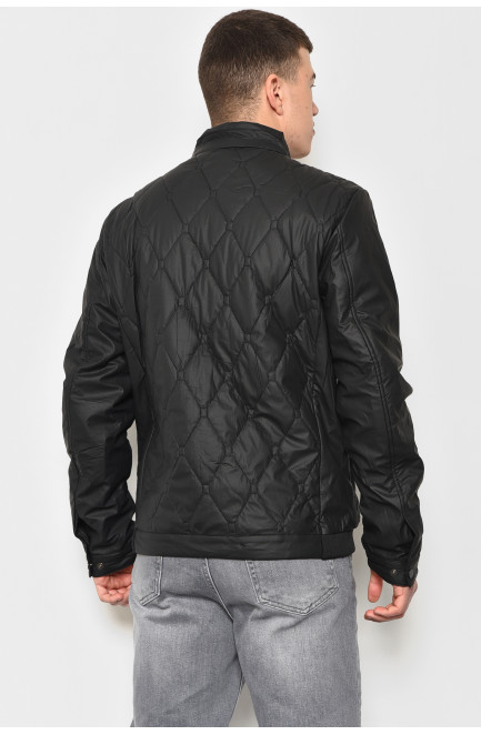 Куртка чоловiча демicезонна чорного кольору 176827L
