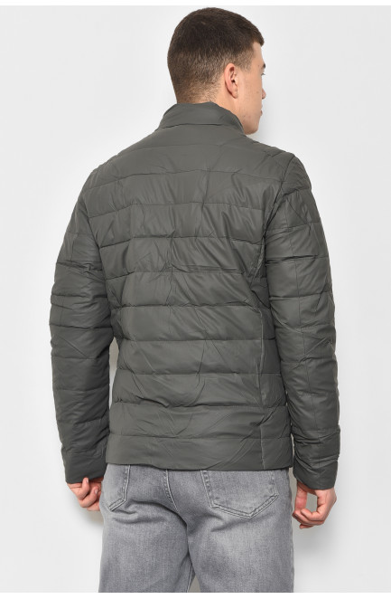 Куртка чоловiча демicезонна сірого кольору 176829L