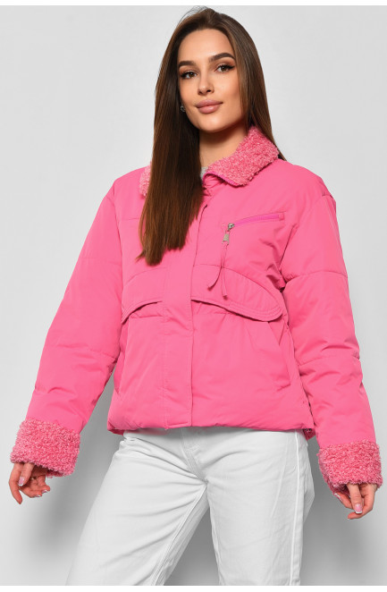Куртка жіноча демісезонна рожевого кольору 176835L