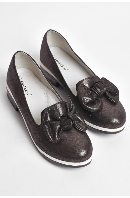 Туфлі дитячі для дівчинки коричневого кольору 176923L