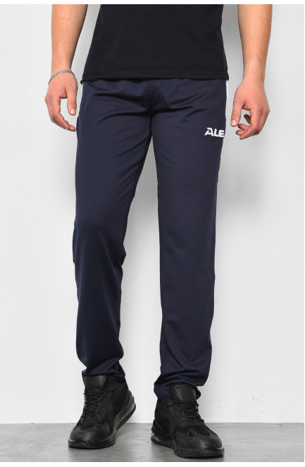 Спортивные штаны мужские синего цвета 177083L